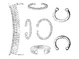 Necklace, bracelets and anklets